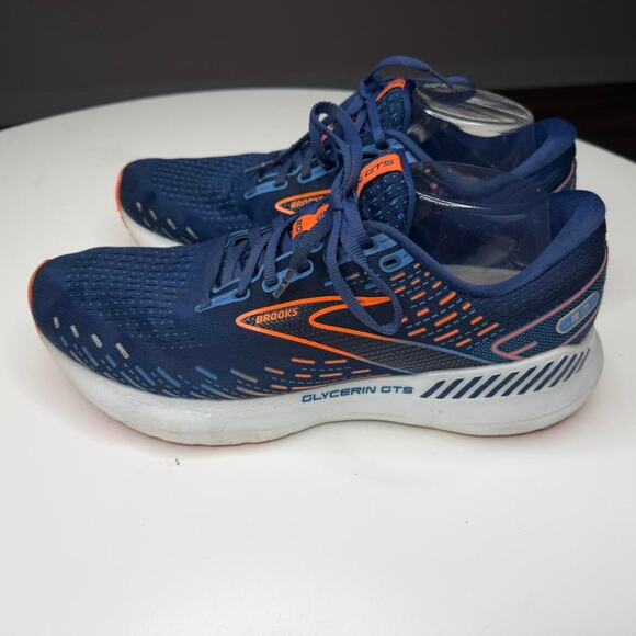 Brooks Glycerin GTS 20 Mens Running Shoes Size 11 Blue Orange Cushioned Sneakers main image 5